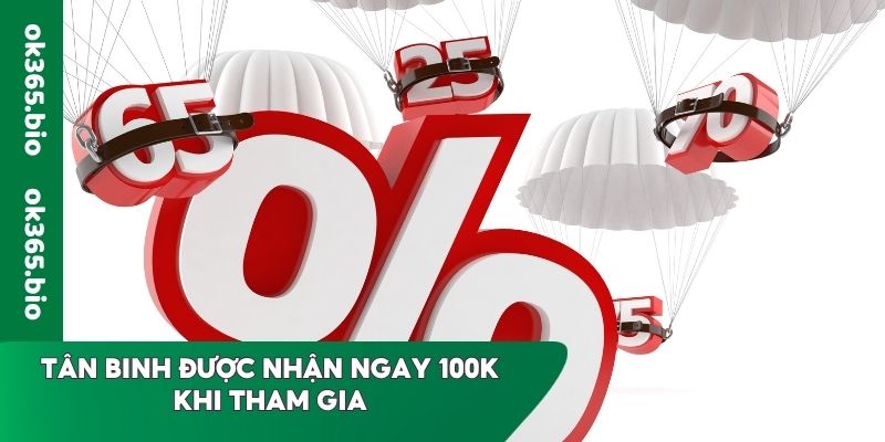 Tân binh được nhận ngay 100k khi tham gia